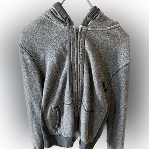 Jcrew Hooded Sweatshirt with Thermal Waffle Lining. Size Large